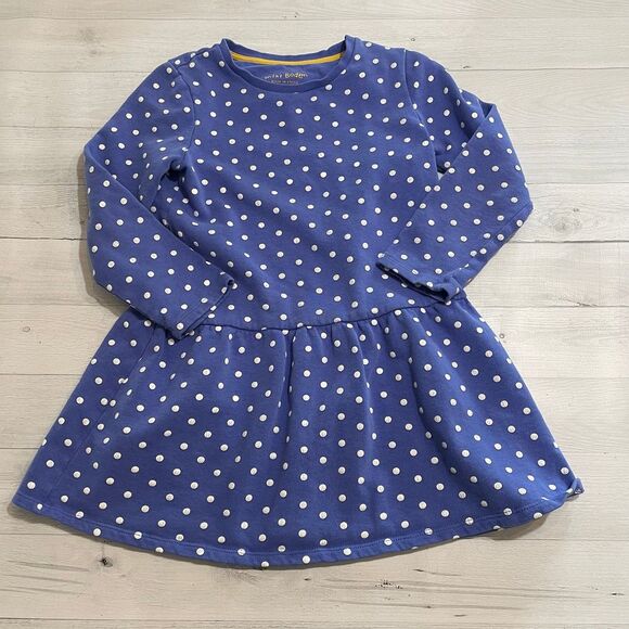 Mini Boden Other - Mini boden girls polka dot long sleeve‎ dress 7/8